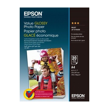 EPSON Value Glossy Photo Paper A4 20 sheet