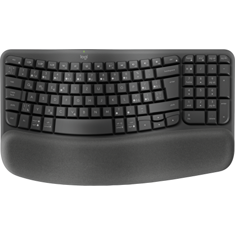 Logitech klávesnice Wave keys - bezdrátová/bluetooth/ergonomická/CZ/SK - grafitová