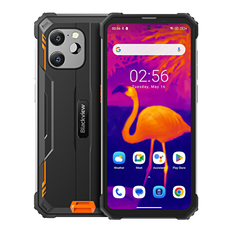 iGET Blackview GBV8900 Orange - Odolný telefon 6.5" FHD+ IPS/1080x2400/Octa-core/8GB/256GB/10000 mAh/Android 13/černá