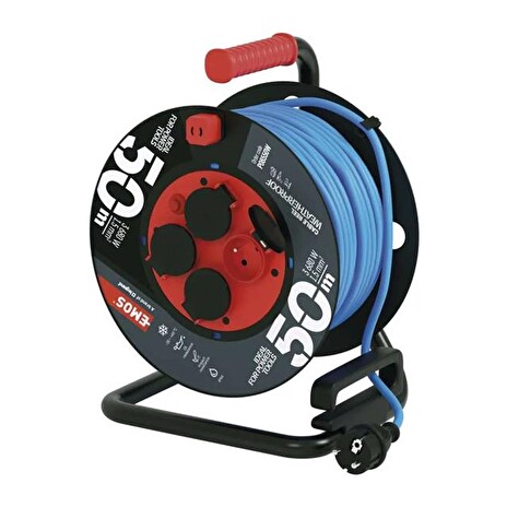 Prodlužovací kabel na bubnu - 4 zásuvky 50m EMOS P08550W
