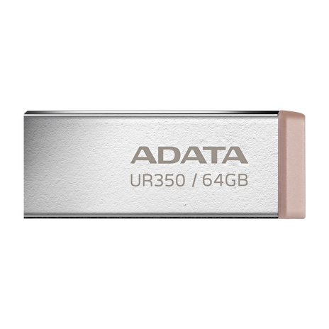 ADATA UR350/64GB/USB 3.2/USB-A/Hnědá