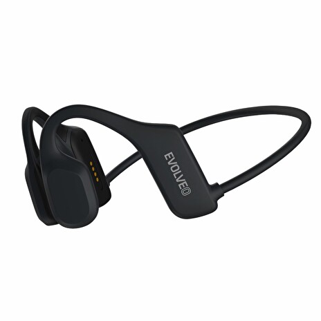 EVOLVEO BoneSwim Lite MP3 8GB, bezdrátová sluchátka s mikrofonem na lícní kosti, šedé