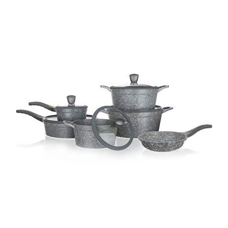 Sada nádobí Banquet s nepřilnavým povrchem Granite, 11 ks
