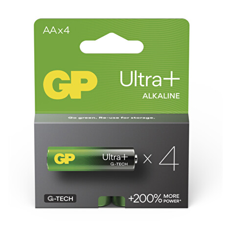 GP Alkalická baterie ULTRA PLUS AA (LR6)- 4ks