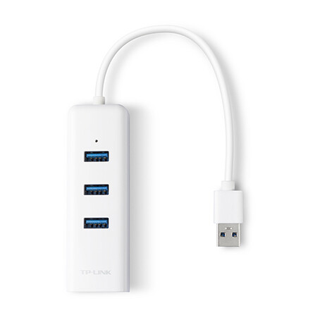 TP-Link UE330 USB 3.0 3-portový USB hub & gigabitový ethernet adaptér