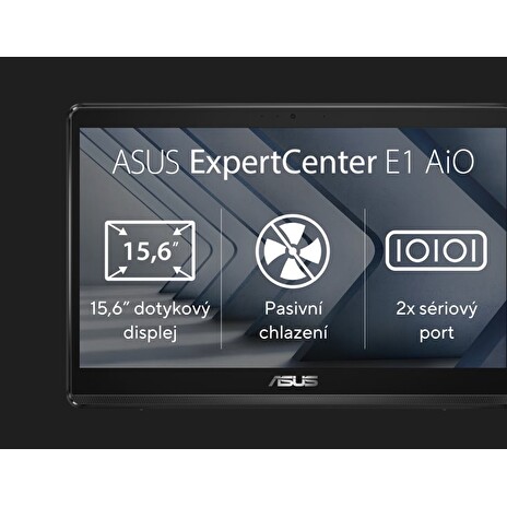 ASUS ExpertCenter E1 AiO N4500/8GB/128GB SSD/15,6" FHD/Touch/2yr Pick up & Return/Bez OS/Černá