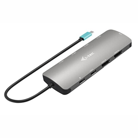 i-tec dokovací stanice USB-C Metal Nano/ 2x HDMI/ 2x USB 3.2/ 2x USB 2.0/ USB-C/ PD100W + univerzální nabíječka 112W