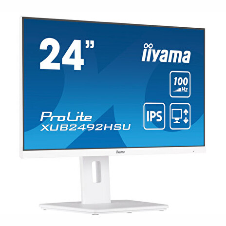 iiyama ProLite/XUB2492HSU-W6/23,8"/IPS/FHD/100Hz/0,4ms/White/3R