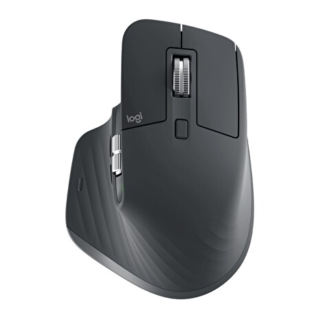 LOGITECH MX Master 3S/Kancelářská/Laserová/Pro praváky/8 000 DPI/USB+BT/Grafitová