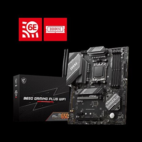 MSI B650 GAMING PLUS WIFI, AM5, AMD B650, 4x DDR5, ATX