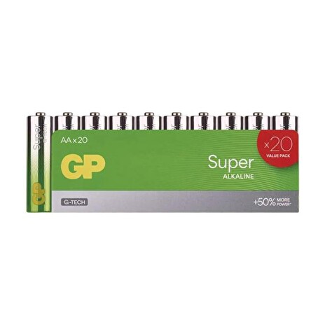 Baterie AA (R6) alkalická GP Super 20ks