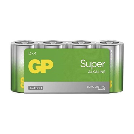 Baterie D (R20) alkalická GP Super 4ks