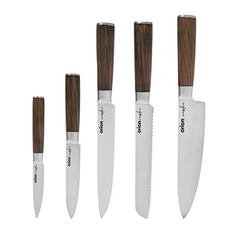 Sada kuchyňských nožů ORION Wooden 5ks