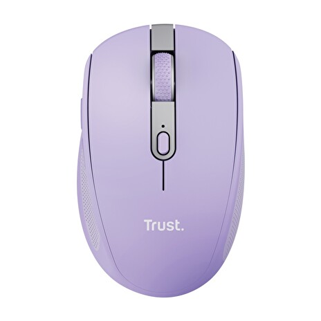 Trust Ozaa/Kancelářská/Optická/Pro praváky/3 200 DPI/USB+BT/Fialová