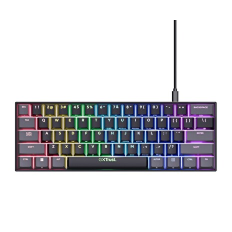 Trust Gaming GXT 867 Acira/Drátová USB/US layout/Černá