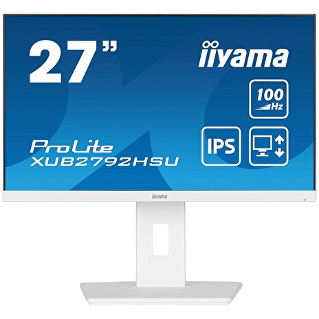 iiyama ProLite/XUB2792HSU-W6/27"/IPS/FHD/100Hz/0,4ms/White/3R