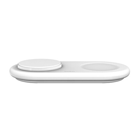 Belkin 2v1 Qi2 15W Magnetic Charging Pad, white
