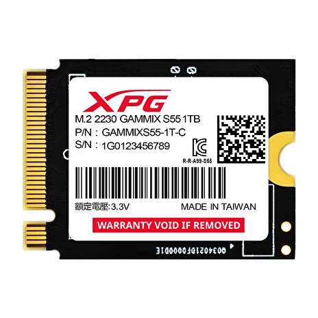 ADATA XPG GAMMIX S55/1TB/SSD/M.2 NVMe/Černá/5R