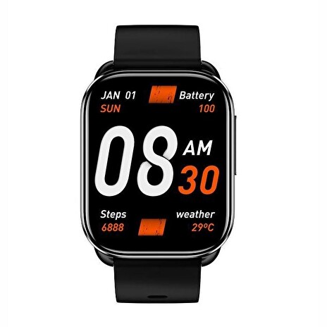 QCY Smartwatch GS S6/Black/Sport Band/Black
