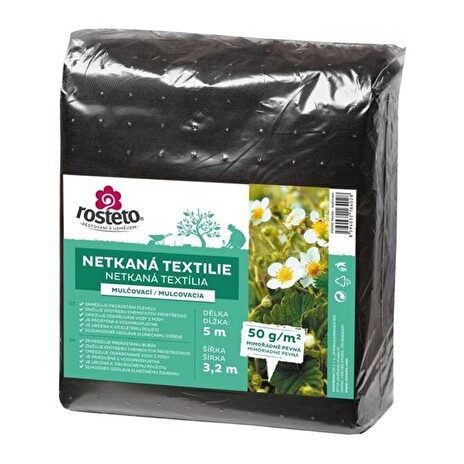 Netkaná textilie mulčovací Neotex ROSTETO 50g 3,2x5m černá