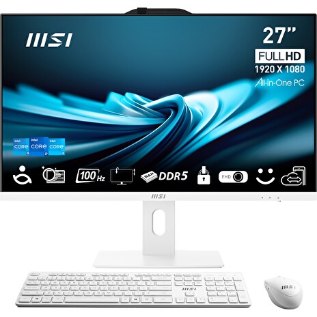 MSI PRO/AP272P 14M-611EU/27"/FHD/i7-14700/16GB/1TB SSD/UHD 770/W11P/White/3R