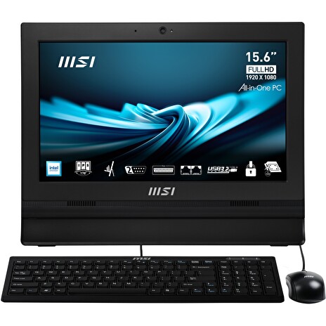 MSI PRO/AP162T ADL-04SEU/15,6"/FHD/T/N100/4GB/128GB SSD/UHD/W11P/Black/3R