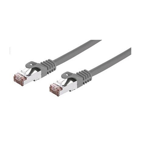 Kabel C-TECH patchcord Cat6, FTP, šedý, 2m