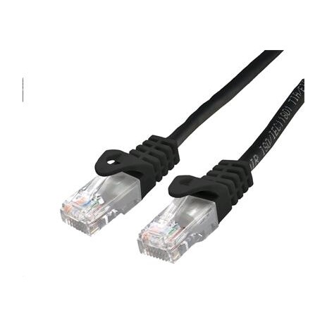 Kabel C-TECH patchcord Cat6, UTP, černý, 0,5m