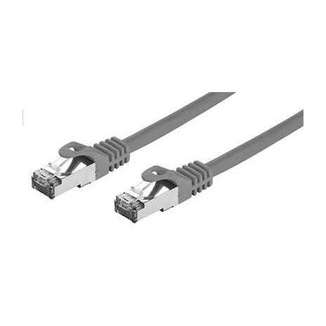 Kabel C-TECH patchcord Cat7, S/FTP, šedý, 10m