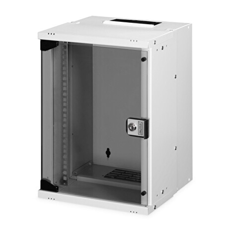 DIGITUS DN-49102 Nástěnná skříň 9U, SOHO PRO, nesmontovaná, 10", 460 x 315 x 300 mm, šedá (RAL 7035)