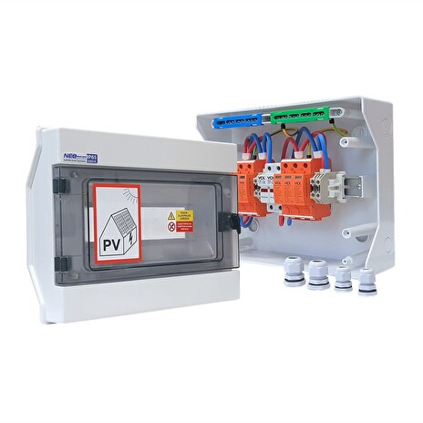 Rozvaděč VCX PROFI T1+T2 DC 1000V pro 2 stringy IP65 certifikovaný