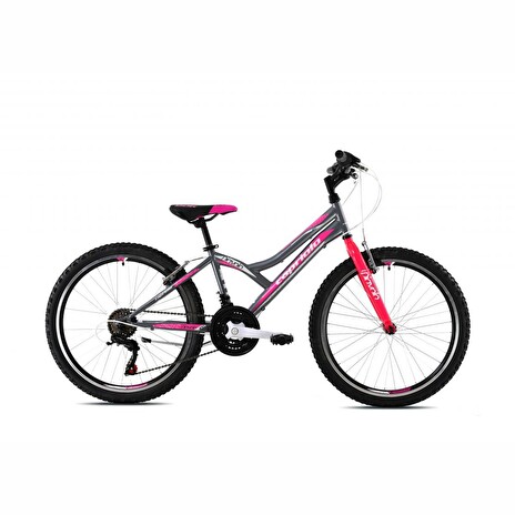 Horské jízdní kolo Capriolo DIAVOLO 400 24"/13" šedo/růžové