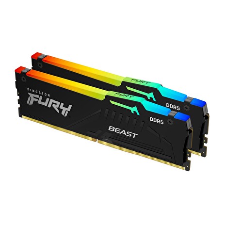 Kingston FURY Beast DDR5 64GB (Kit 2x32GB) 6000MT/s DIMM CL30 RGB XMP