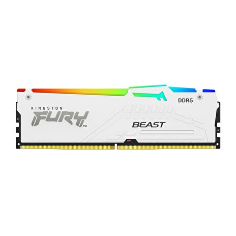 Kingston FURY Beast DDR5 32GB (Kit 2x16GB) 6000MT/s DIMM CL30 RGB EXPO White