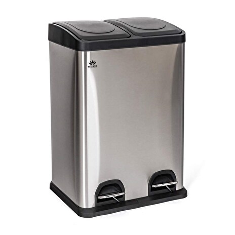 Odpadkový koš Brilanz recyklovací nerezový Savery 40 l (2 x 20 l)