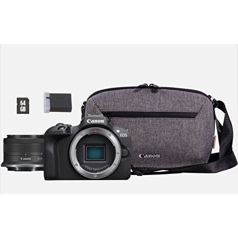 Canon EOS R100 + RF-S 18-45 IS STM + BAG + SD (TRAVEL KIT)