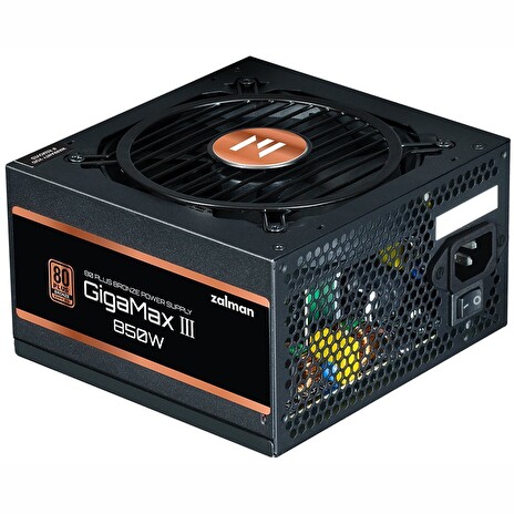 ZALMAN GigaMax III 850W Zdroj, ATX, 850W, aktivní PFC, 120mm ventilátor, 80PLUS Bronze