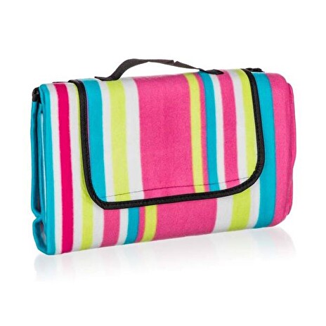 Deka HAPPY GREEN 170x140cm- pruhy