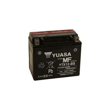 Baterie motocyklová 12V/10Ah YUASA YTX12-BS