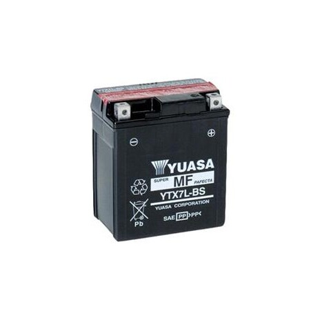 Baterie motocyklová 12V/6Ah YUASA YTX7L-BS