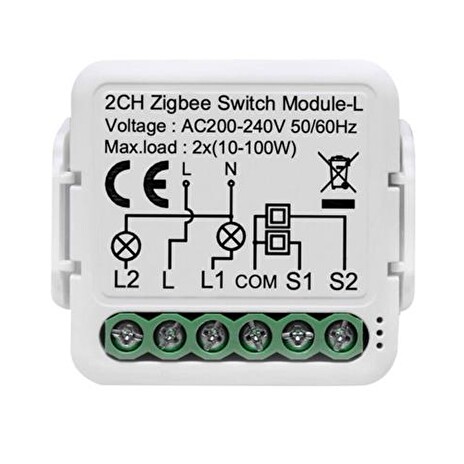 Smart ovladač osvětlení CEL-TEC L140Z 2CH ZigBee Tuya