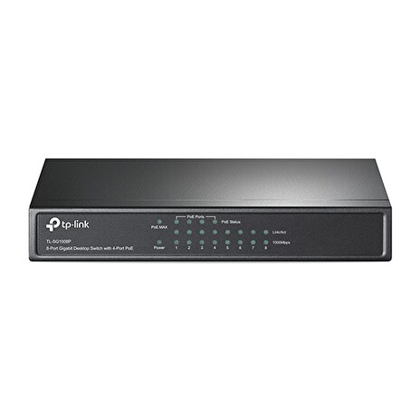 TP-Link TL-SG1008P PoE Switch 8xTP 10/100/1000Mbps(4x PoE+), kovový