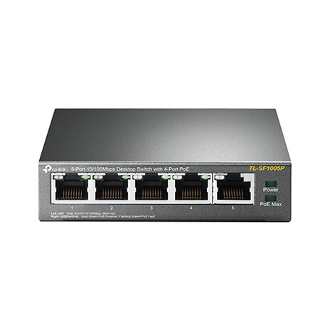 TP-Link TL-SF1005P - PoE switch, 5xLAN/4xPoE, 58W