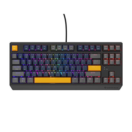 GENESIS herní klávesnice THOR 230/TKL/RGB/Outemu Panda/Drátová USB/US layout/Naval Blue Positive