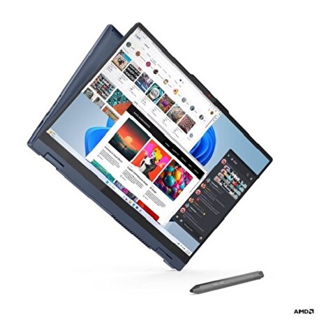 Lenovo IdeaPad 5 2-in-1 16AHP9 Ryzen 5 8645HS/16GB/SSD 512GB/16"/2K/OLED/400nitů/60Hz/touch/Pero/FPR/bez OS/modrá