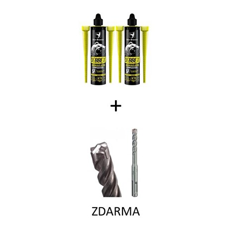 Kotva chemická SET 2x DEBBEX SF VINYLESTER 280ml + vrták ZDARMA