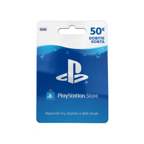 PlayStation Live Cards 50 EUR Hang pro SK PS Store