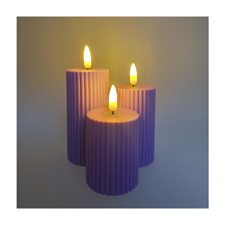 LED svíčka HOME DECOR HD-140 sada 3ks
