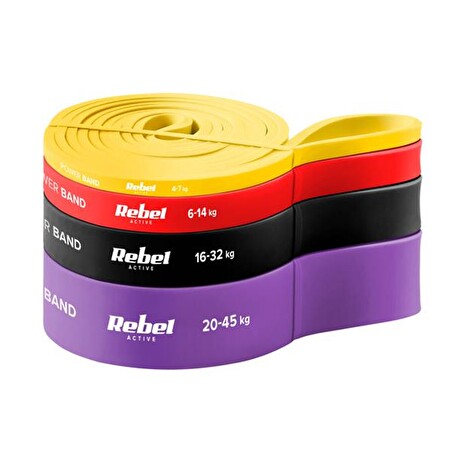Guma posilovací REBEL Power Band PLs-2 4-45kg 4ks