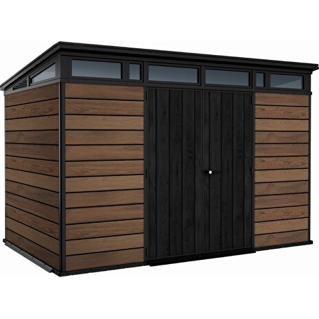 Zahradní domek Keter PENT Signature 11x7 Walnut, s podlahou